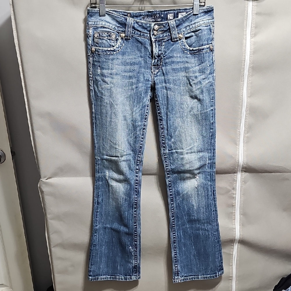 Miss Me Faded Blue Boot Cut Jeans